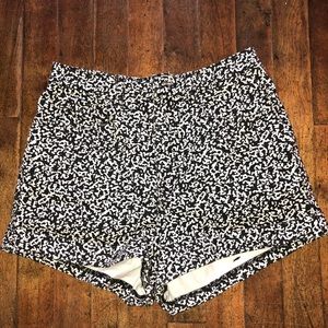 black & white american apparel high waist shorts